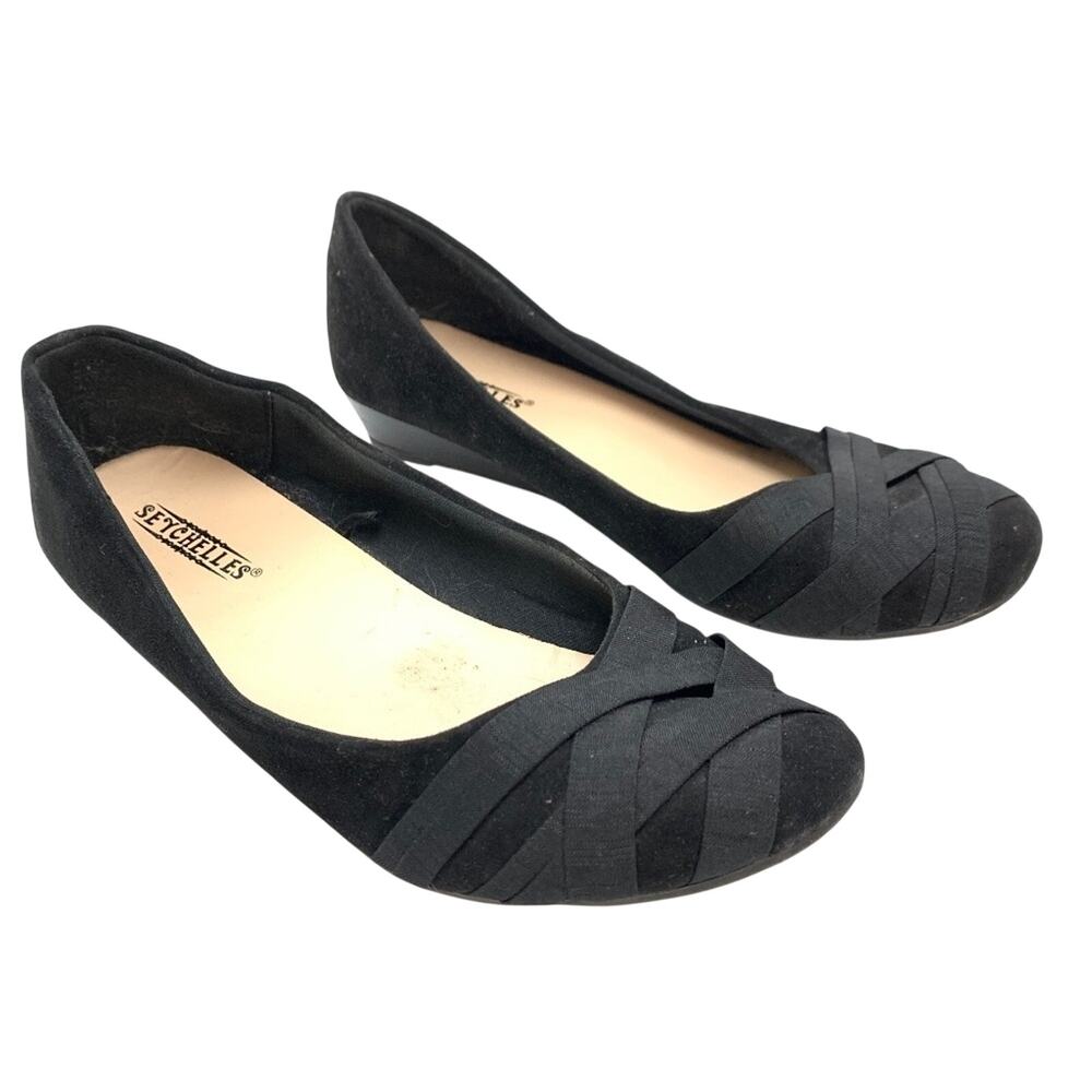 SEYCHELLES Anthropologie Black POODLE Shoes sz 6.5